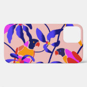 Roze  papegaaien: Exotische naadloze illustratie Case-Mate iPhone Case (Achterkant (horizontaal))
