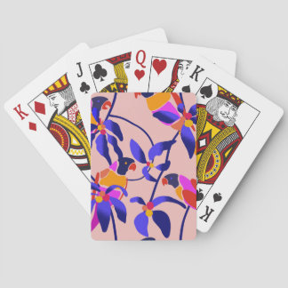 Roze  papegaaien: Exotische naadloze illustratie Pokerkaarten