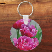 Roze papegaaiknollen sleutelhanger (Voorkant)