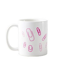 roze paperclip retro design 