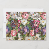 Roze Papier Bloem Collage Uitnodiging (Voorkant)