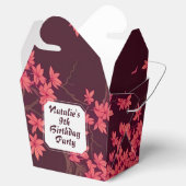 Roze Papier Kraan Origami Kersenbloesem Bedankdoosjes (Geopend)