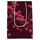 Roze Papier Kraan Origami Kersenbloesem Medium Cadeauzakje (Achterkant)