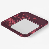 Roze Papier Kraan Origami Kersenbloesem Papieren Bordje (Gebogen)