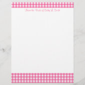 Roze papier met briefhoofd (Voorkant)