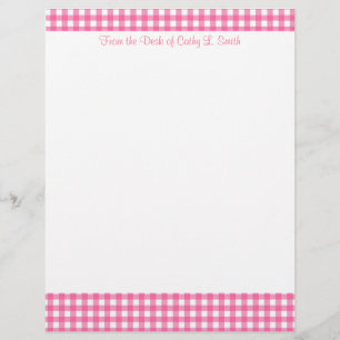 Roze papier met briefhoofd