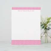 Roze papier met briefhoofd (Staand voorkant)