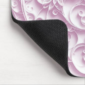 Roze papier Quilling Daisy Design Muismat (Hoek)