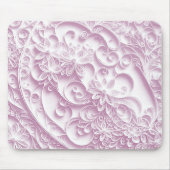Roze papier Quilling Daisy Design Muismat (Voorkant)