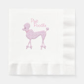 Roze papier uit poodle servet (Voorkant)