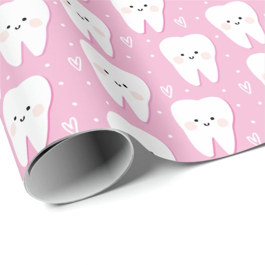 Roze papier voor eerste Tandwift-opvulling (Rol Hoek)