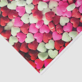 Roze papier voor het hoofdweefsel van rood en wit (Detail)