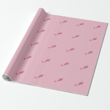 Roze papier voor het ompakken van vliegtuigen met 