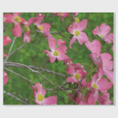 Roze papier voor het oppakken van dogwood Gift Wra (Vlak)