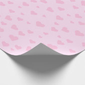 Roze papier voor het oppakken van harten (Hoek)