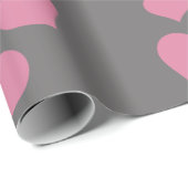 Roze papier voor het oppakken van harten (Rol Hoek)