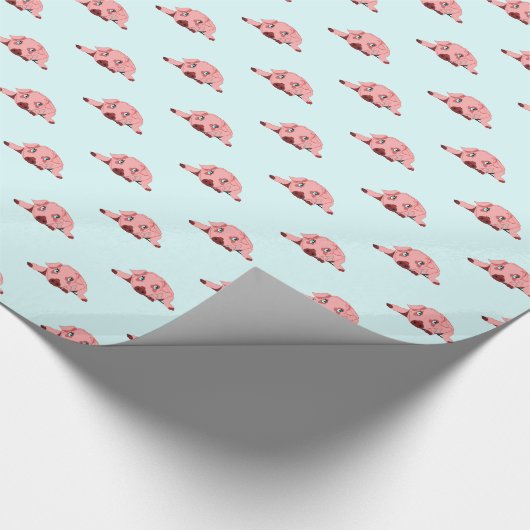 Roze papier voor het oppakken van varkensvlees - U (Hoek)