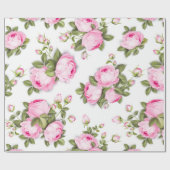  Roze papier voor het verpakken van Floral (Vlak)