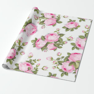  Roze papier voor het verpakken van Floral