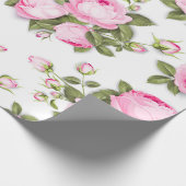  Roze papier voor het verpakken van Floral (Hoek)
