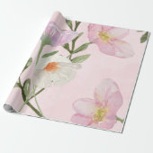 Roze papier voor het verpakken van Floral (Uitgerold)