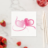 Roze papier voor kunstpapier servetten (Insitu)