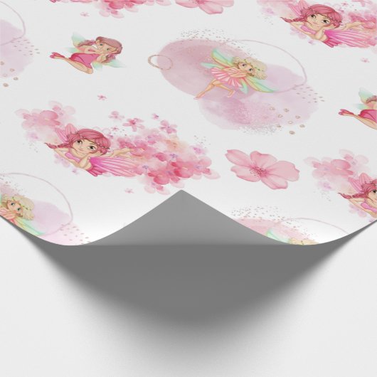 roze papier voor meisjes (Hoek)