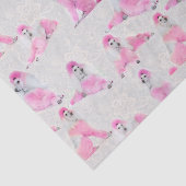 Roze papier voor poolschoen (Detail)