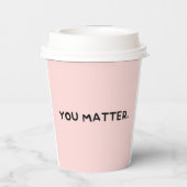 Roze papieren beker (Achterkant)