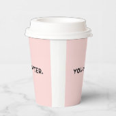 Roze papieren beker (Rechts)