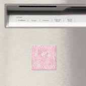 Roze papieren bloemen magneet (Insitu (Vaatwasser))