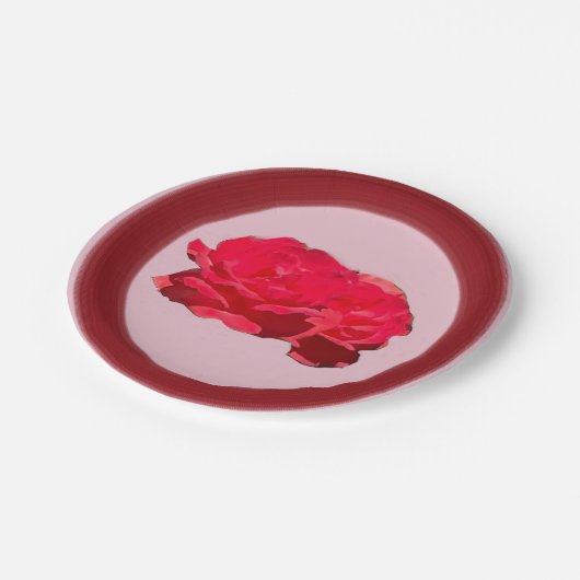 Roze Papieren Bord (Gekanteld)