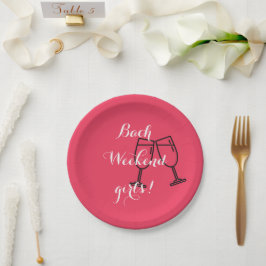 ROZE PAPIEREN BORD UITZOEKPARTY