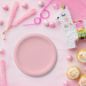 Roze papieren Borden Bordje (Feest)