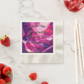 Roze papieren feestje servet (Insitu)