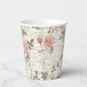 Roze papieren geschenkzakken bekers (Achterkant)