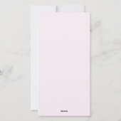 Roze papieren hartjes Skinny Valentijnsdag Feestdagenkaart (Achterkant)