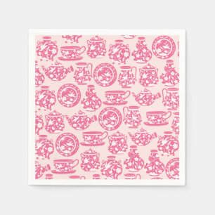 Roze papieren servetten