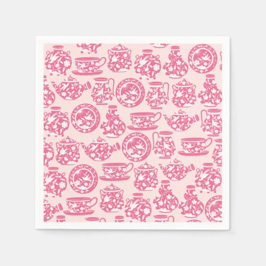 Roze papieren servetten (Voorkant)