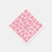 Roze papieren servetten (Hoek)
