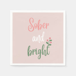 Roze papieren servetten voor een soberheidsfeest