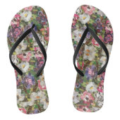 Roze papieren ventilator Collage Thin Strap teensl Teenslippers (Voetbed)
