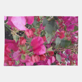 Roze papierventilatoren theedoek