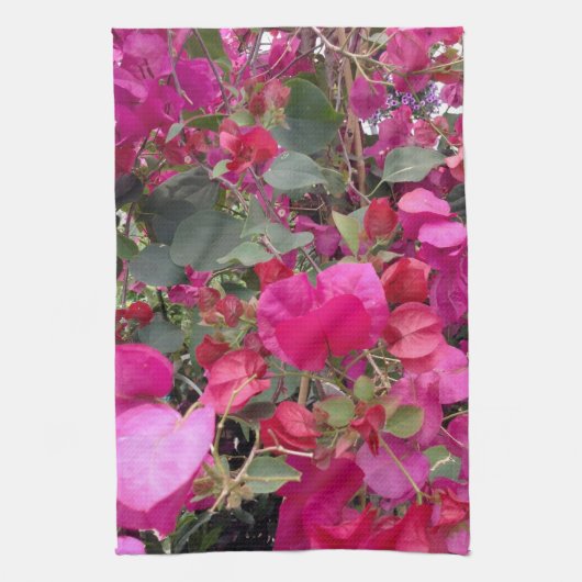 Roze papierventilatoren theedoek (Verticaal)