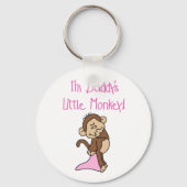 Roze pappa's kleine aap sleutelhanger (Voorkant)