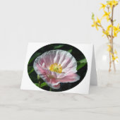 Roze paprika-ventilator kaart (Gele Bloem)