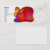 Roze paprika-ventilatorvlinter - Multi Visitekaartje (Voorkant / Achterkant)