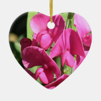 Roze papte peerboom keramisch ornament