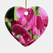 Roze papte peerboom keramisch ornament (Achterkant)