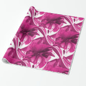 Roze paradijs stromend Abstract patroon Cadeaupapier (Uitgerold)